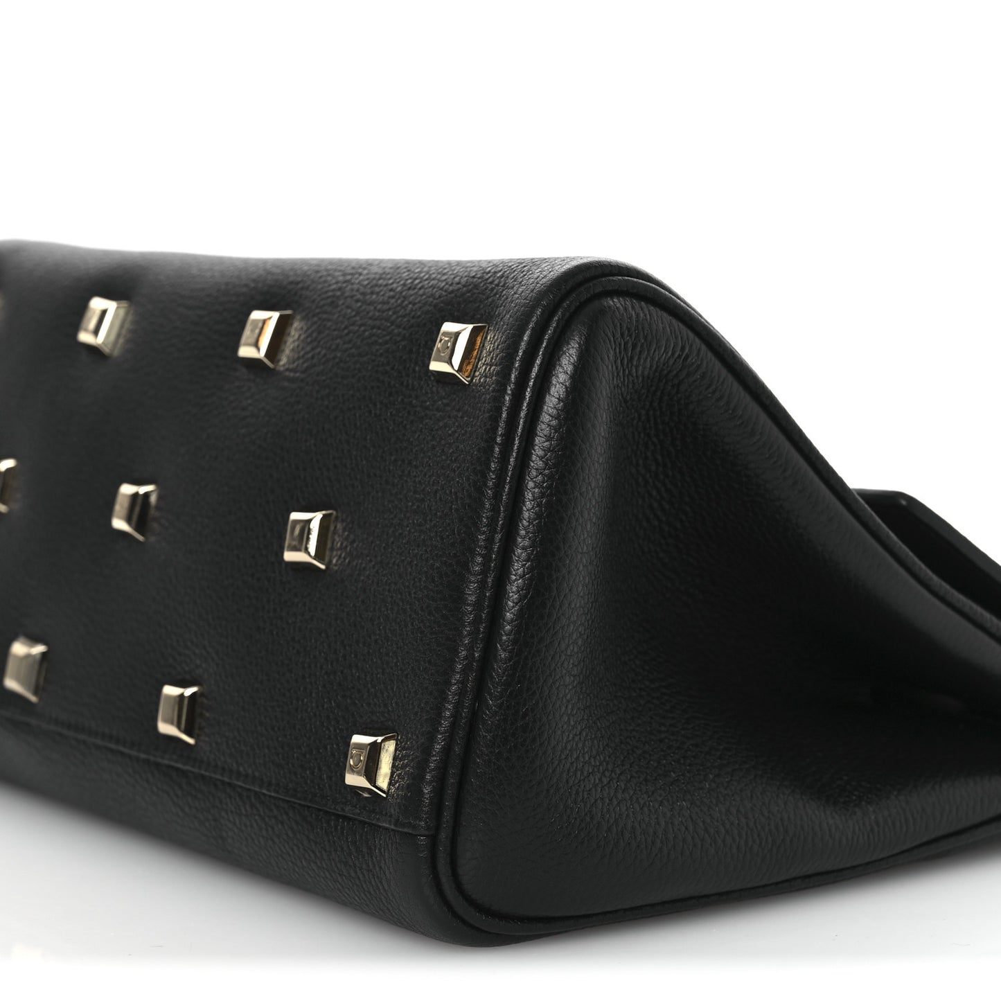 Hammered Calfskin The Studio Bag Black