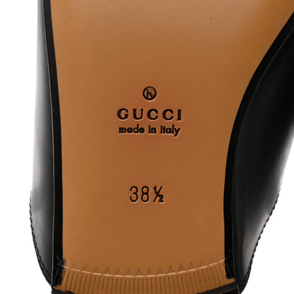 Gucci Calfskin Womens Princetown Slippers 38.5 Black 6 of 8
