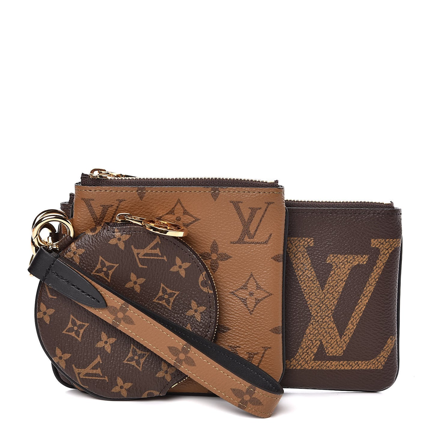 Reverse Monogram Giant Trio Pouch