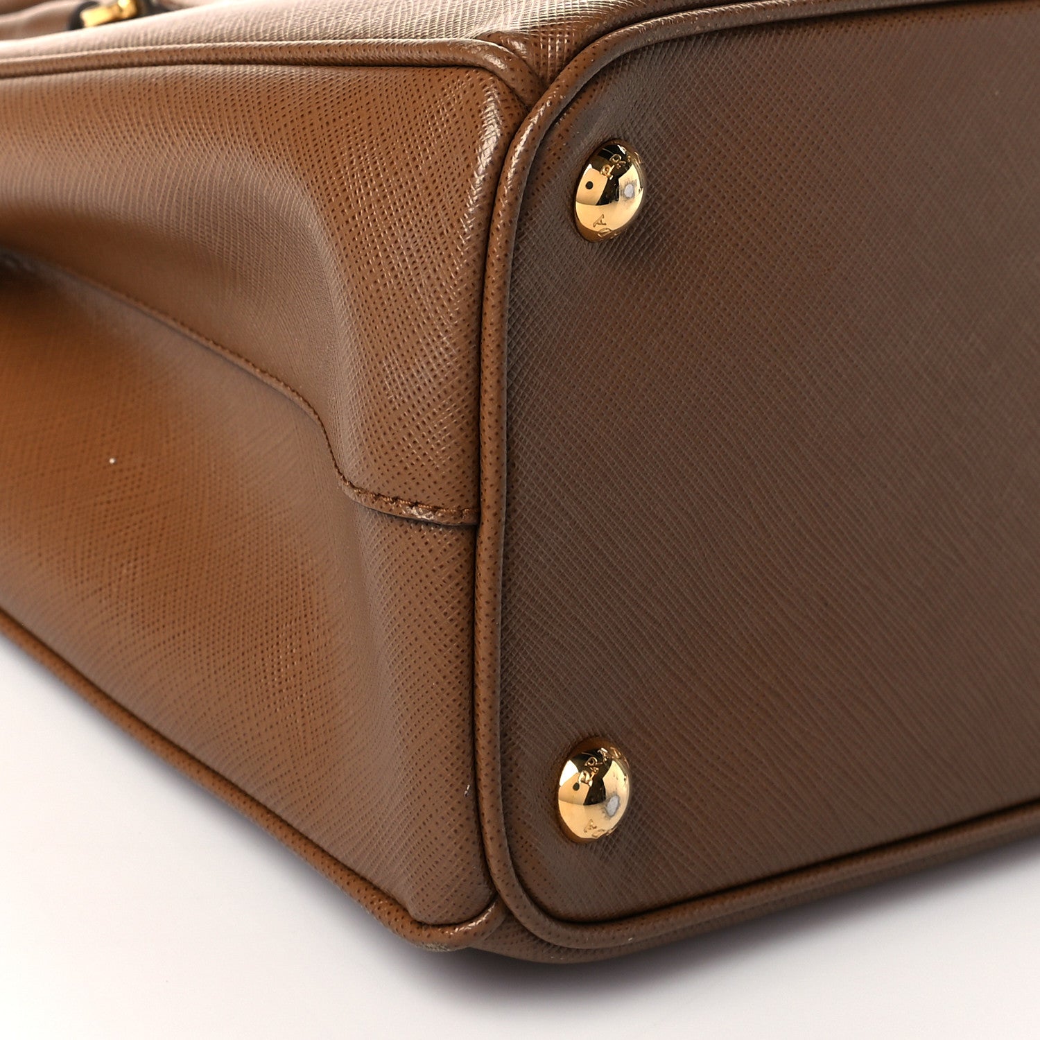 Prada Saffiano Small Galleria Double Zip Tote Caramel 10 of 11
