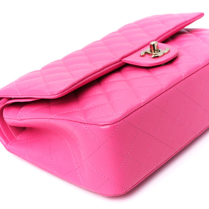 Chanel Caviar Quilted Medium Double Flap Pink 11 of 12