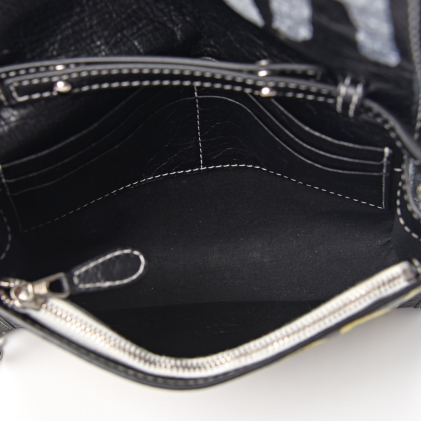 Agneau Arena Graffiti All Over Bazar Chain Shoulder Bag Black Multicolor