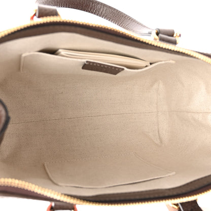 Gucci GG Supreme Monogram Equestrian Web Small Ophidia Tote Bag Beige Multicolor New Acero 5 of 10