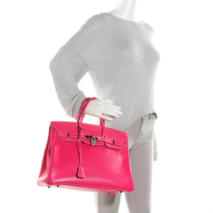 Hermes Epsom Birkin 35 Rose Tyrien 2 of 15