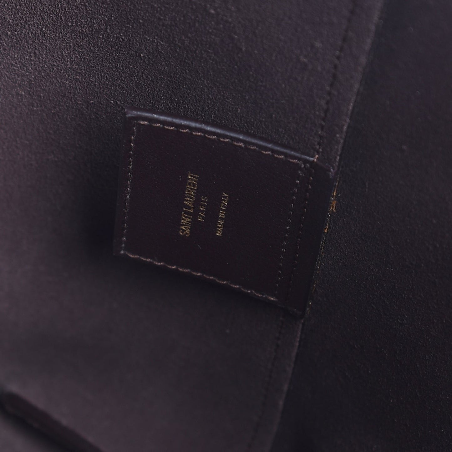 Calfskin Large Shopping Tote Dark Brown