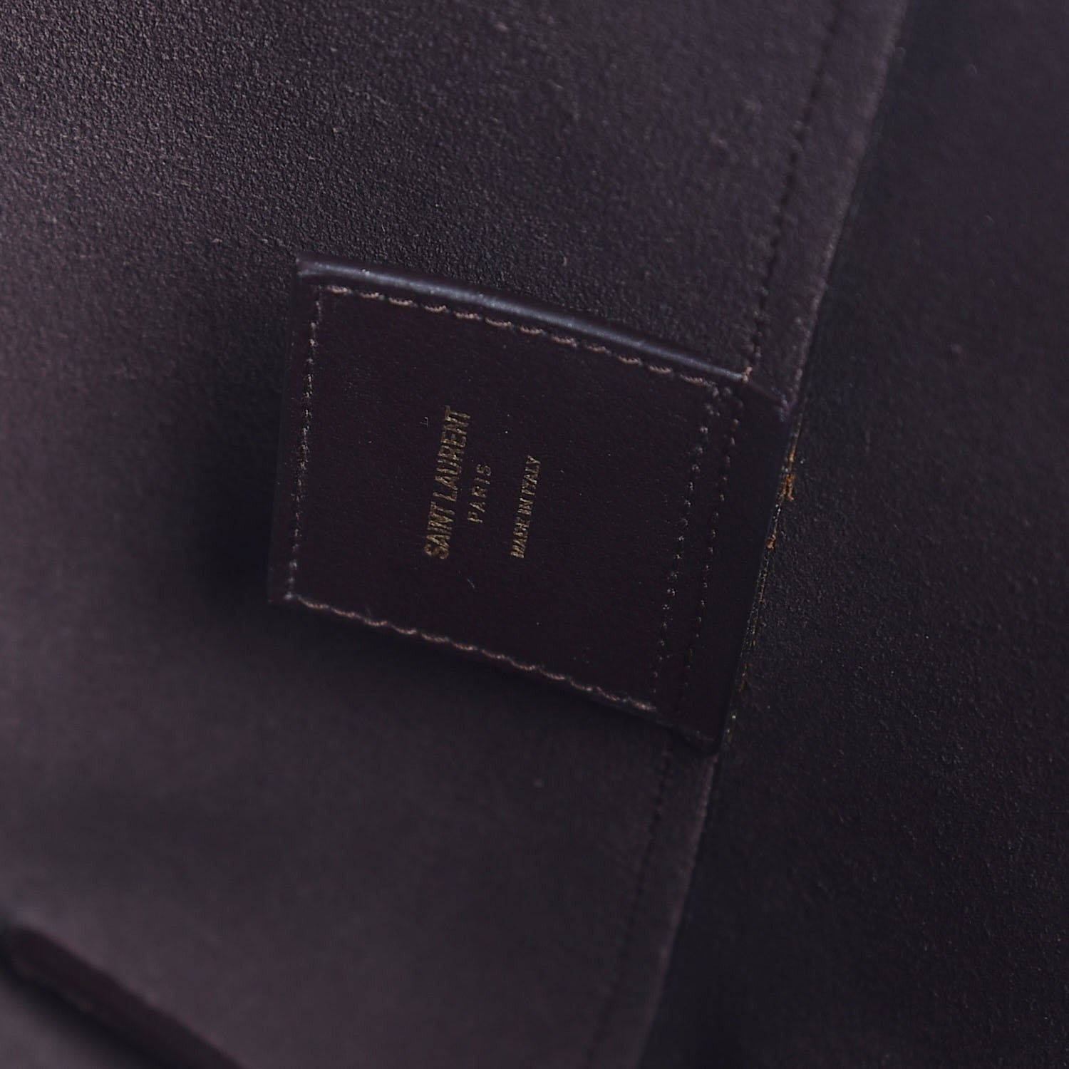 Saint Laurent Calfskin Large Shopping Tote Dark Brown 7 of 8