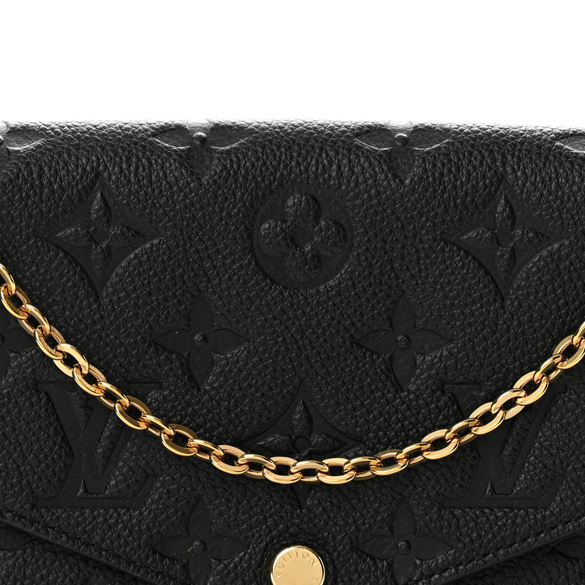 Louis Vuitton Empreinte Pochette Felicie Chain Wallet Black 8 of 11