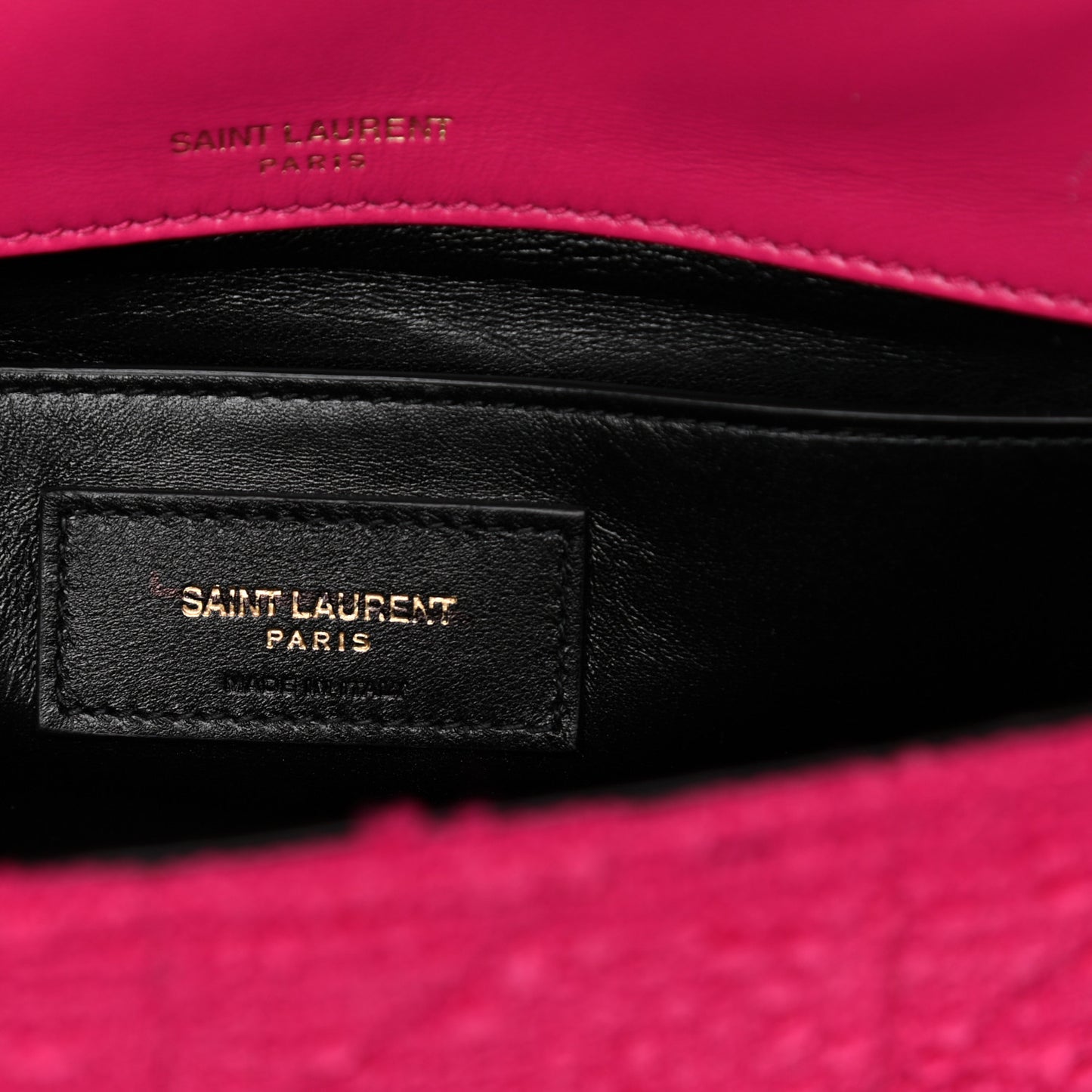 Boucle Tweed Monogram Medium Jamie Fuchsia