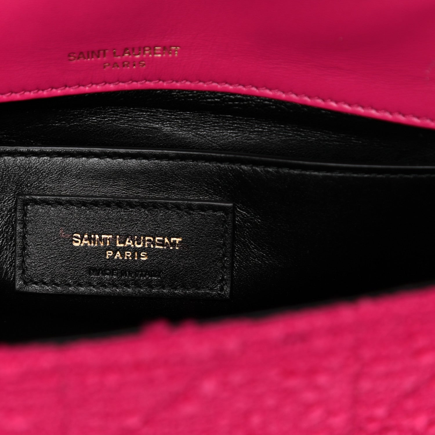 Saint Laurent Boucle Tweed Monogram Medium Jamie Fuchsia 5 of 15