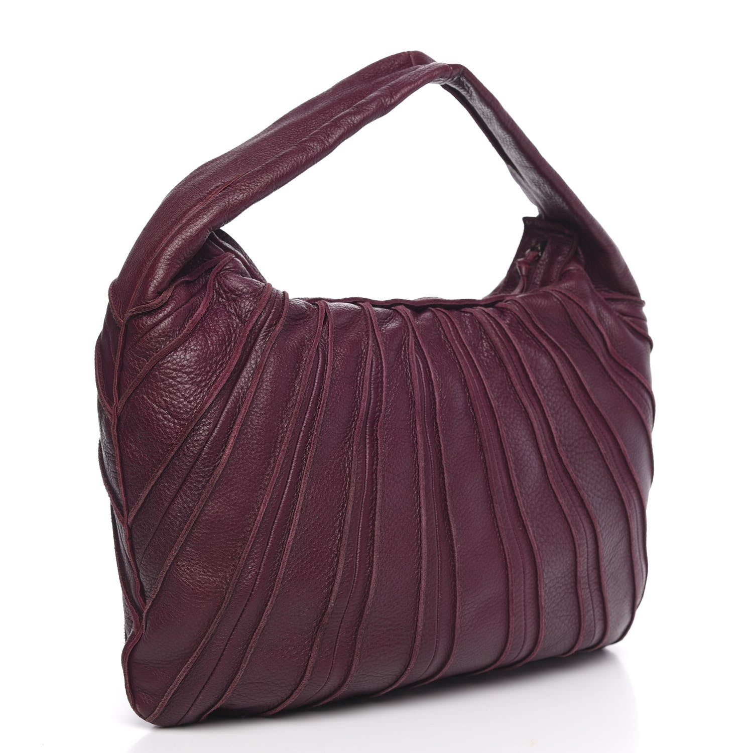 Bottega Veneta Cervo Patchwork Hobo Aubergine 3 of 12