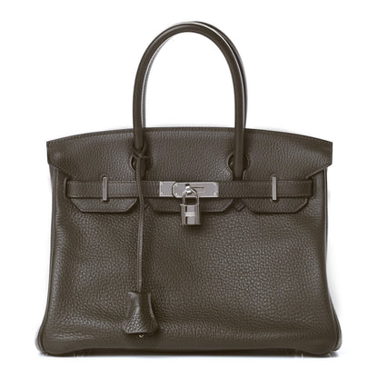 Hermes Togo Birkin 30 Vert Bronze 1 of 13