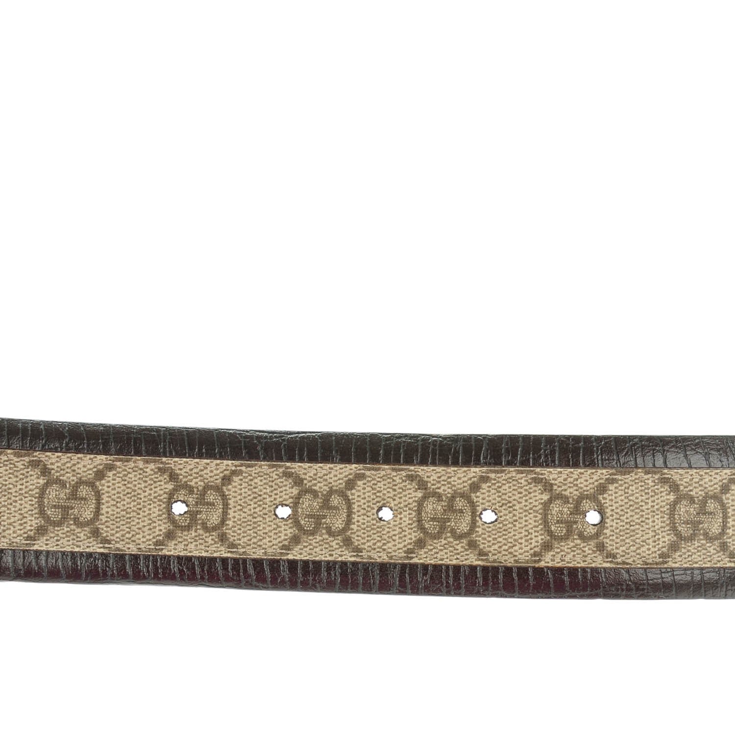 Gucci Monogram Interlocking G Belt 110 44 Belt Dark Brown 4 of 6