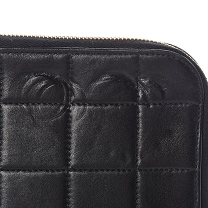 Chanel Lambskin Quilted Chocolate Bar Wristlet Black 11 of 14