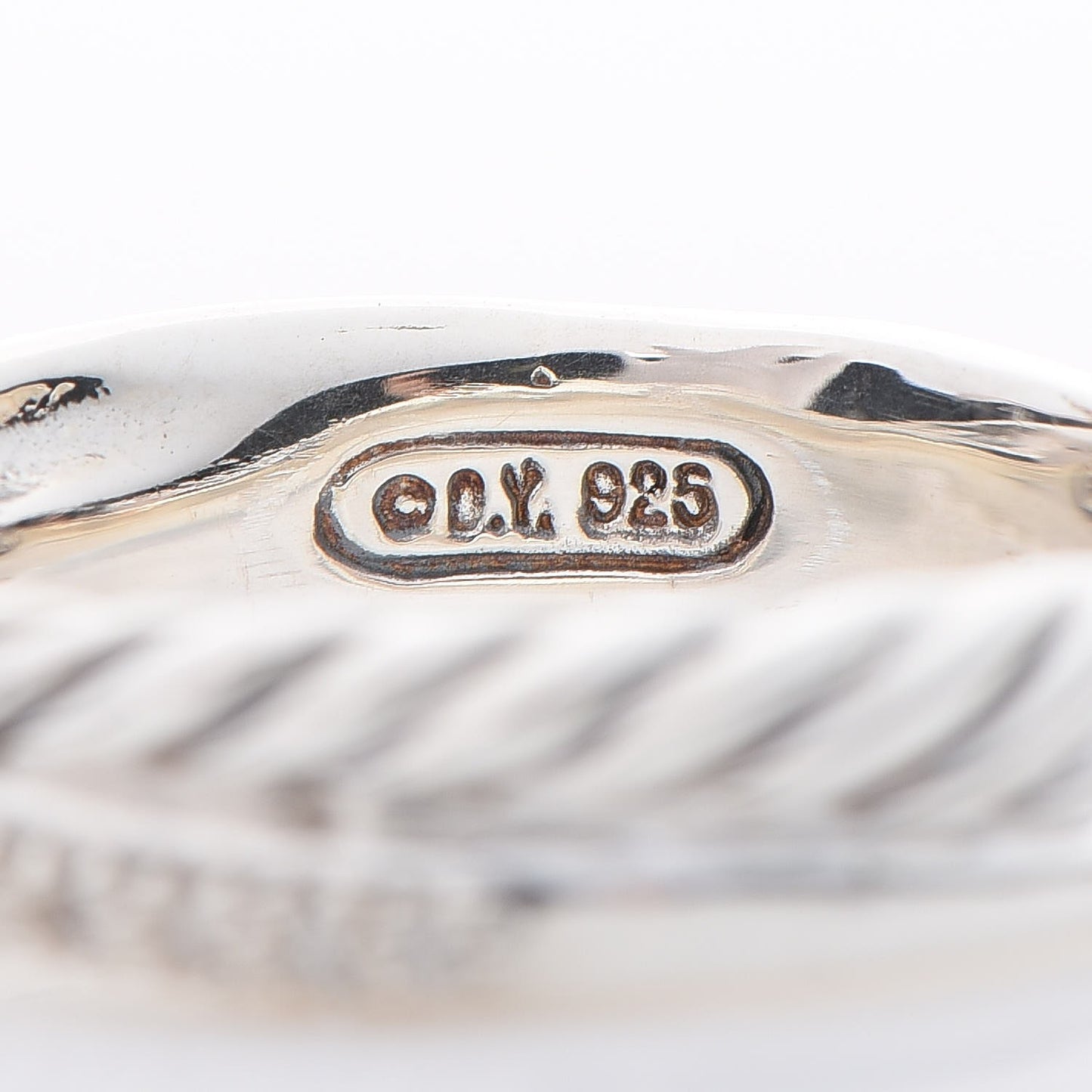 Sterling Silver Diamond 5mm Crossover Ring 53.1 6.5