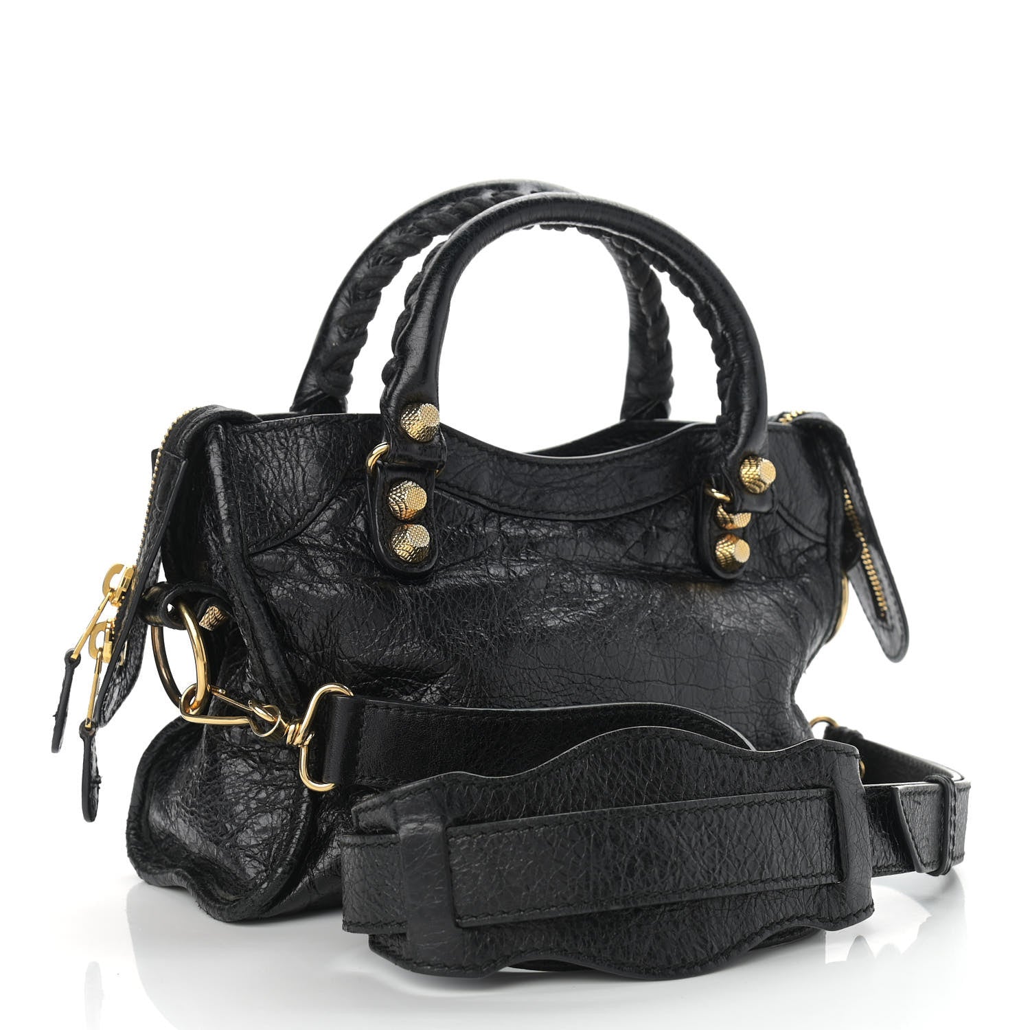 Balenciaga Agneau Giant 12 Gold Hardware Mini City Black 3 of 17