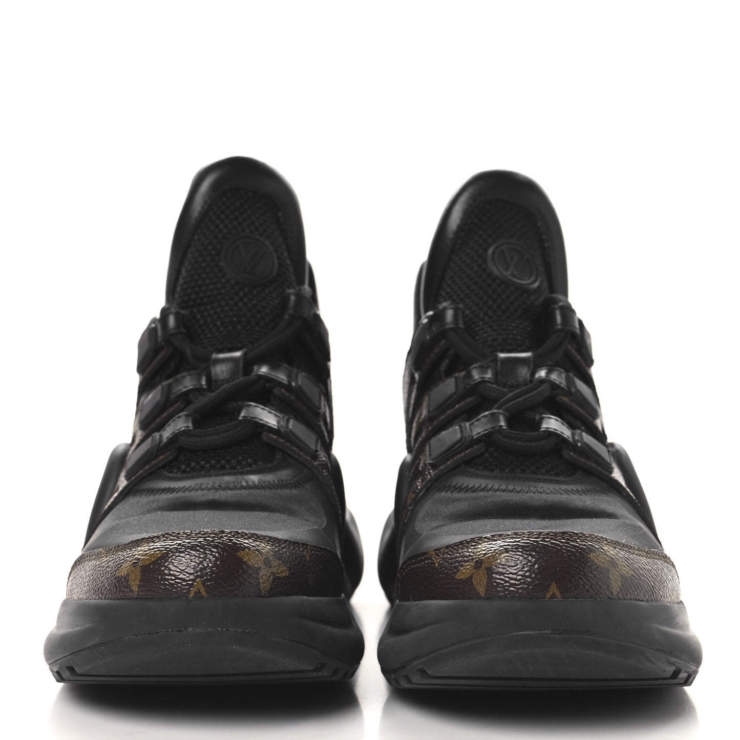 Calfskin Patent Monogram LV Archlight Sneakers 39 Black