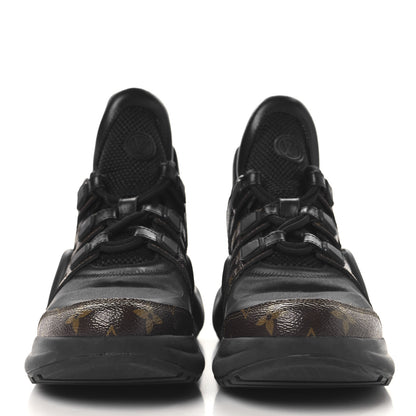 Louis Vuitton Calfskin Patent Monogram LV Archlight Sneakers 39 Black 3 of 10