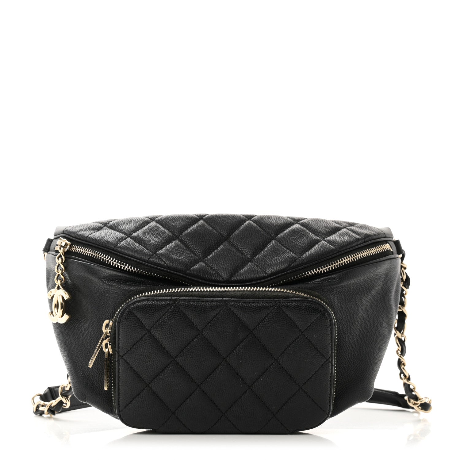 Chanel Caviar Quilted Business Affinity Waist Belt Bag Black 1 of 10