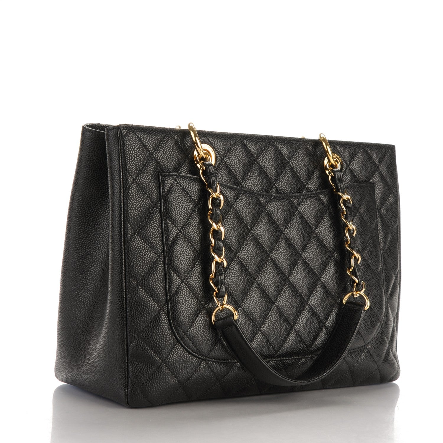 Chanel Caviar Quilted Grand Shopping Tote GST Black 3 of 7