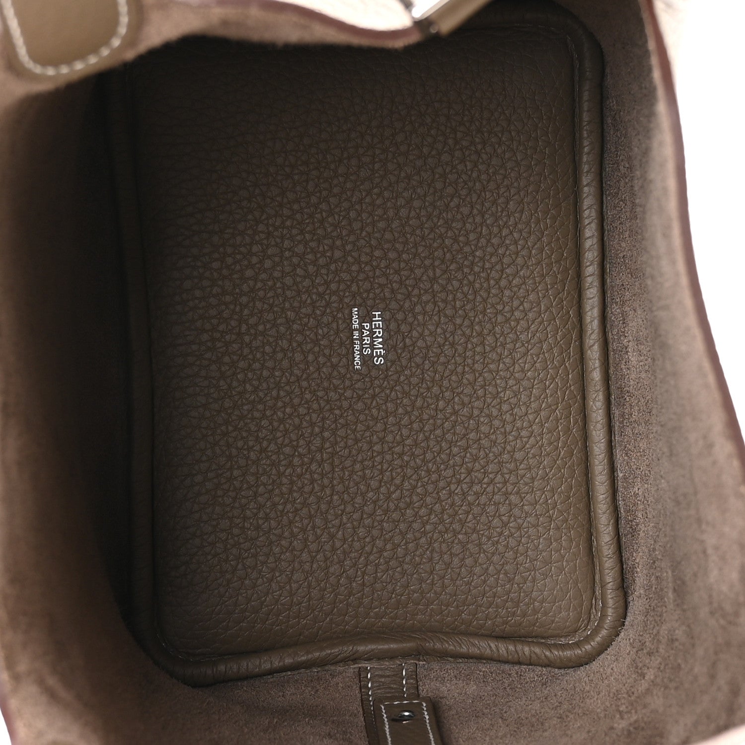 Hermes Taurillon Clemence Picotin Lock 18 PM Etoupe 5 of 13