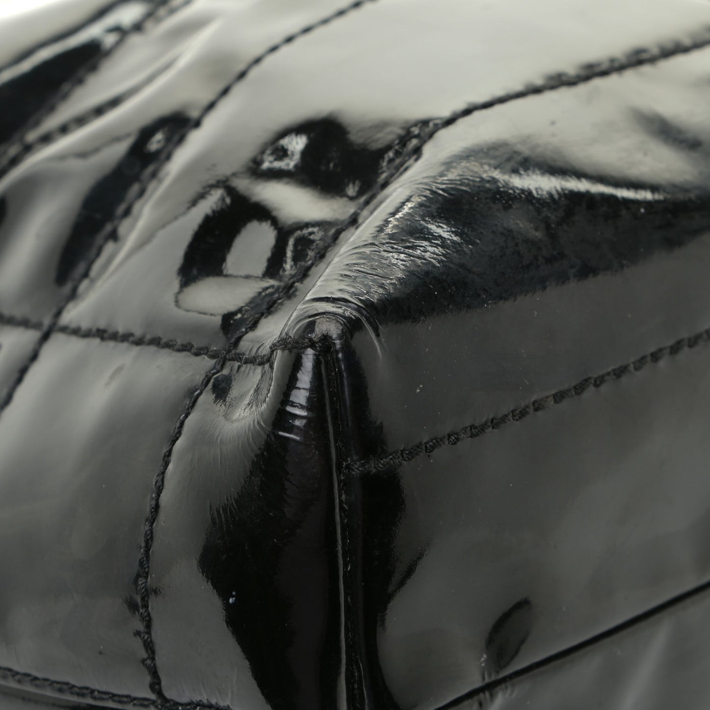 Patent Chocolate Bar CC Tote Black