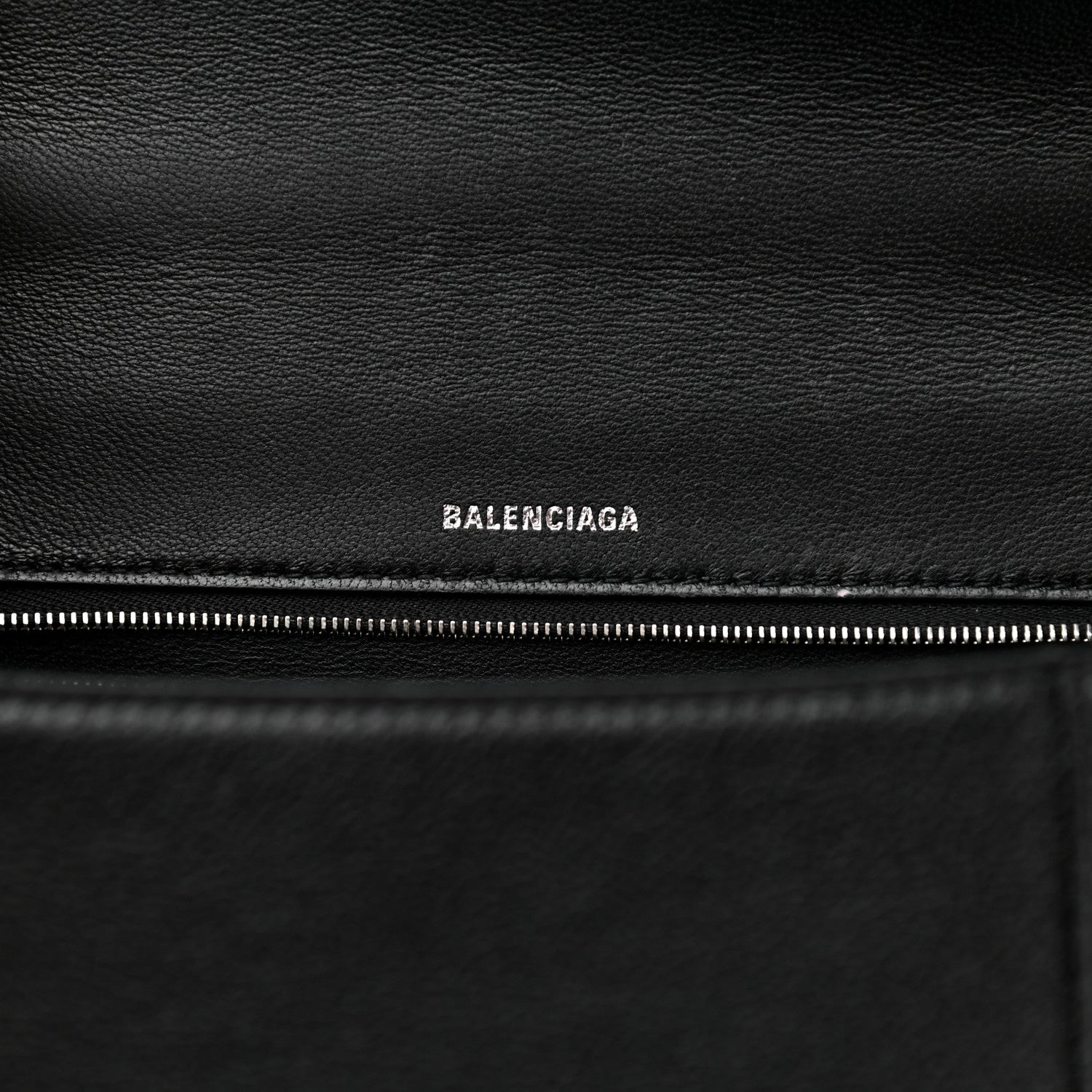 Balenciaga Grained Calfskin Medium Hourglass Top Handle Bag Black 5 of 10
