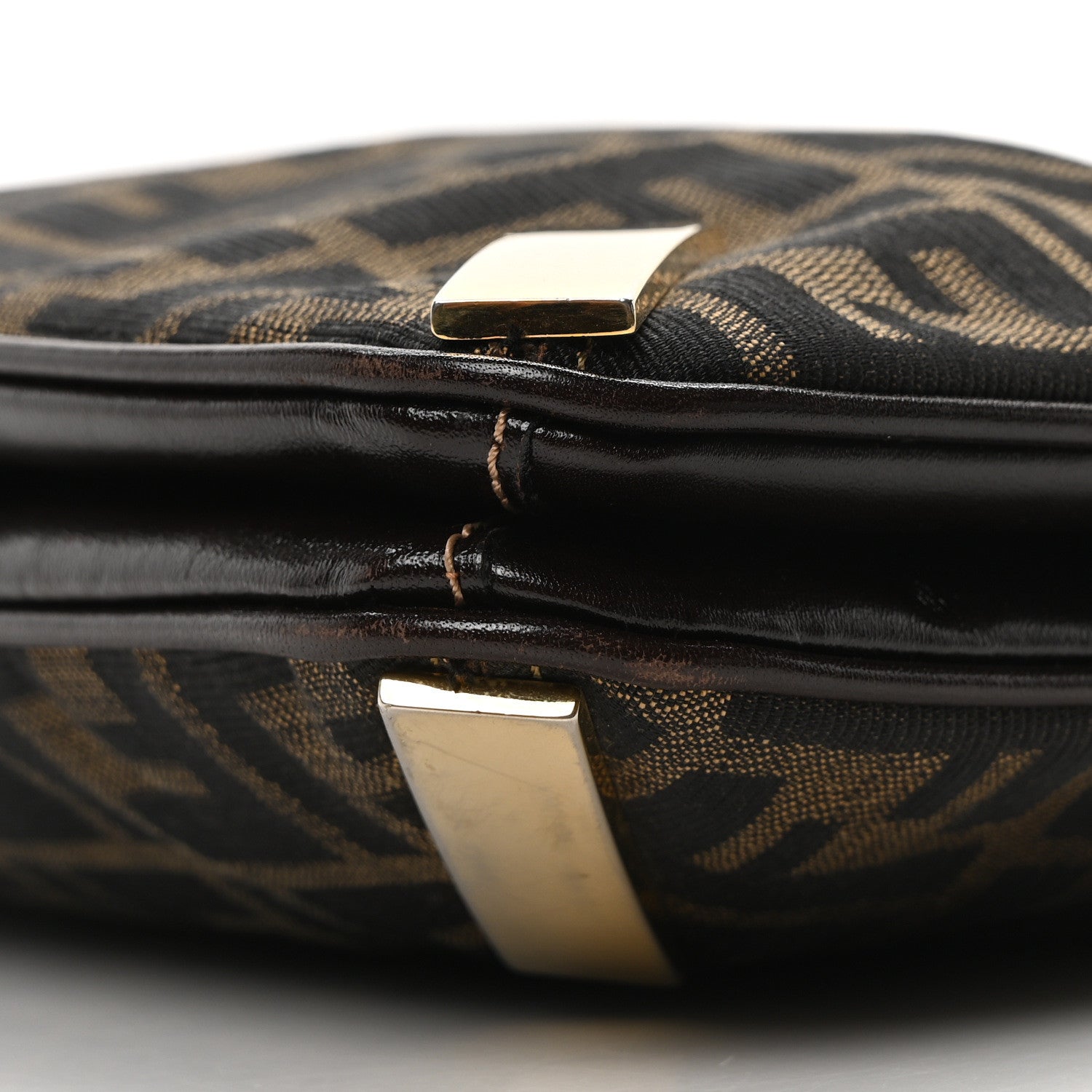 Fendi Zucca Vitello Shoulder Bag Tobacco 10 of 10
