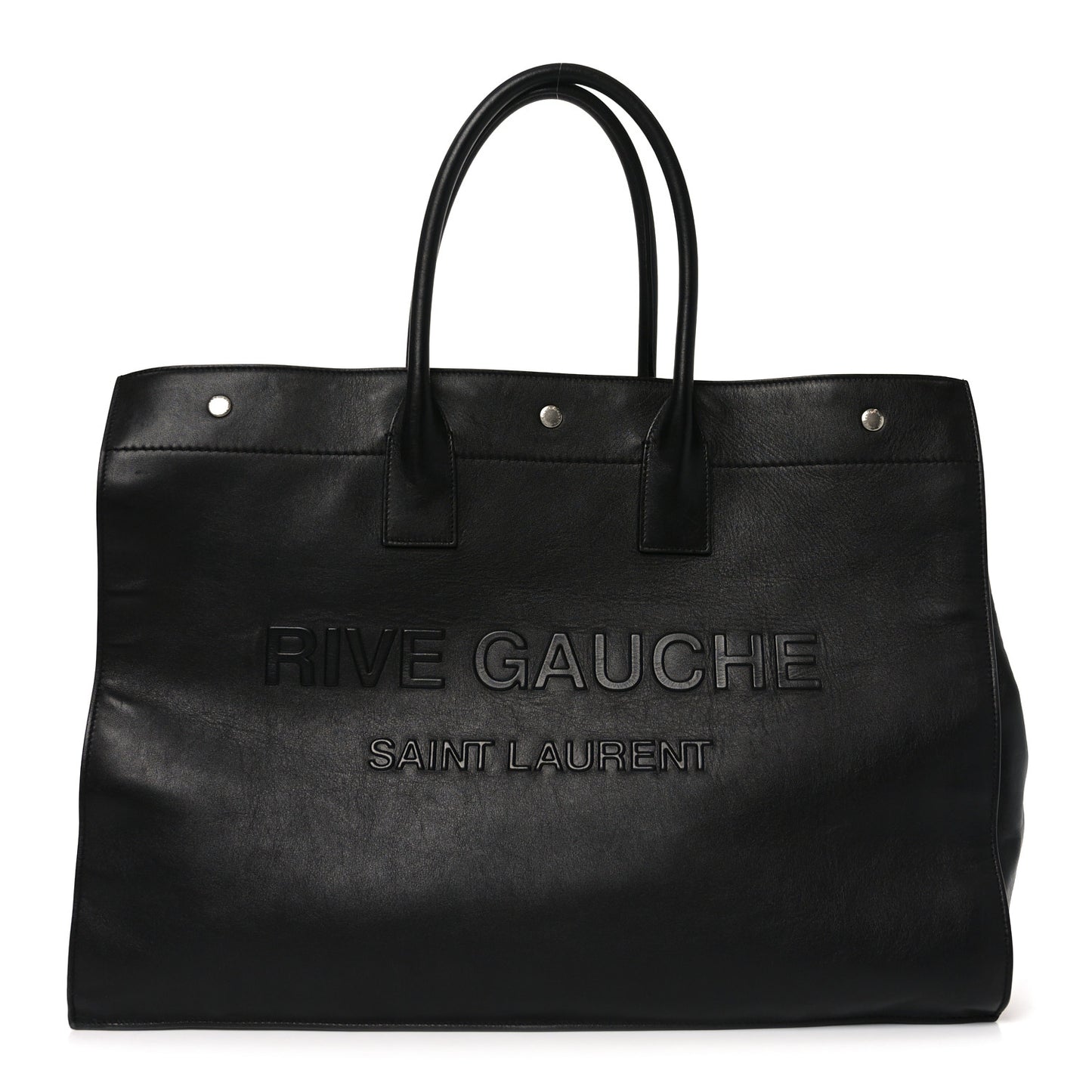 Vitello Rive Gauche Large Tote Black