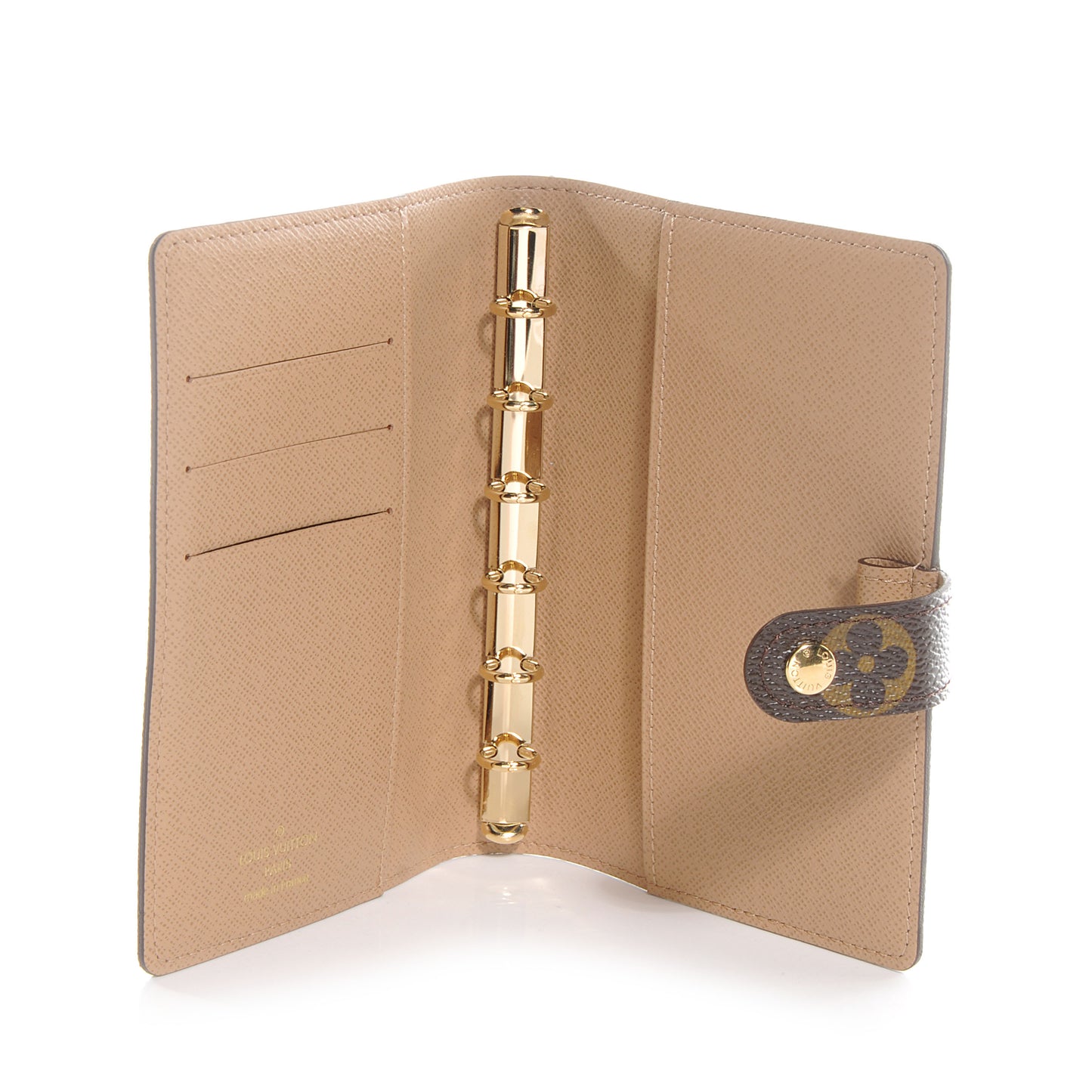 Monogram Complice Trunks and Bags Small Ring Agenda Cover Beige