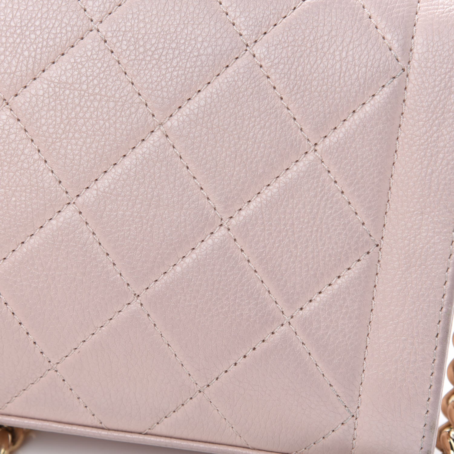 Chanel Grained Calfskin Quilted Small Label Click Flap Bag Pink 11 of 16