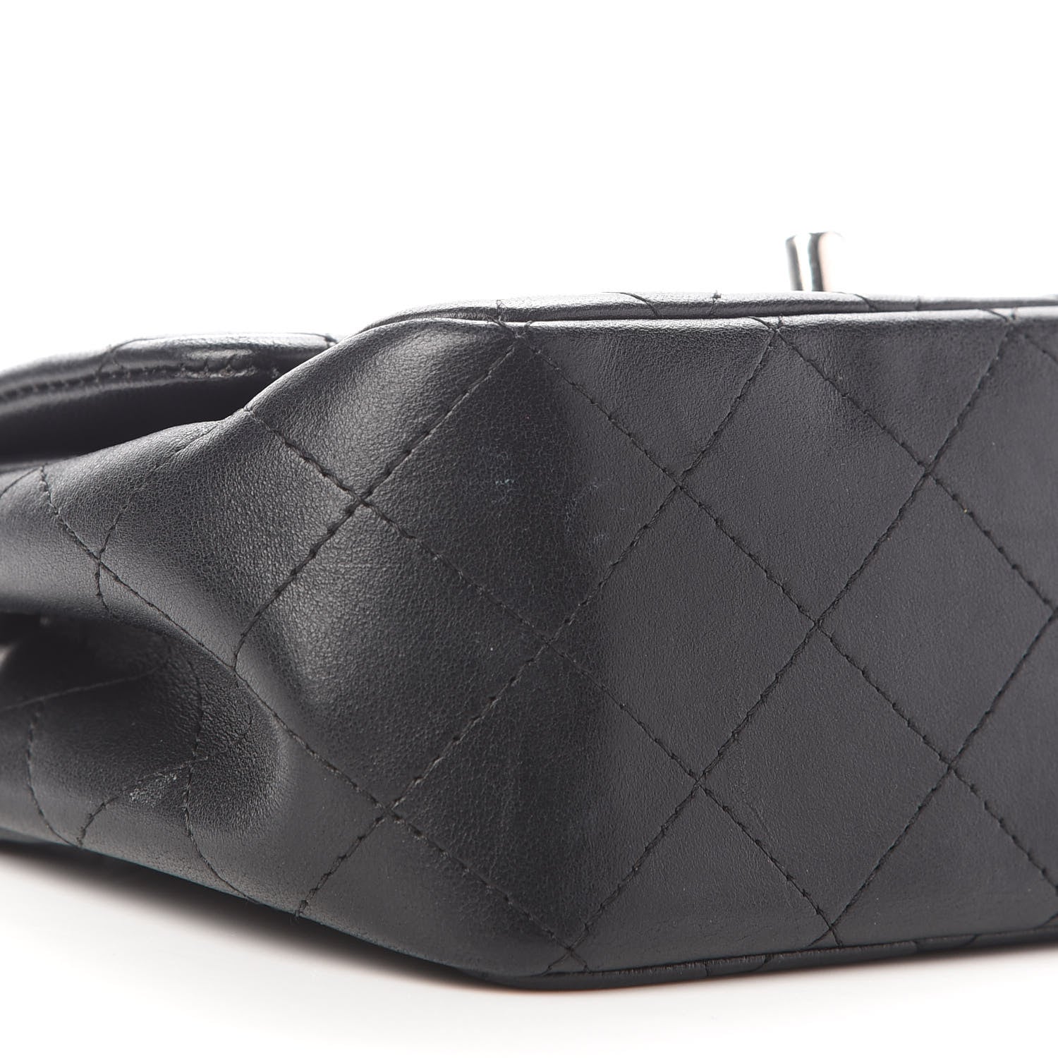 Chanel Lambskin Quilted Mini Square Flap Black 7 of 8