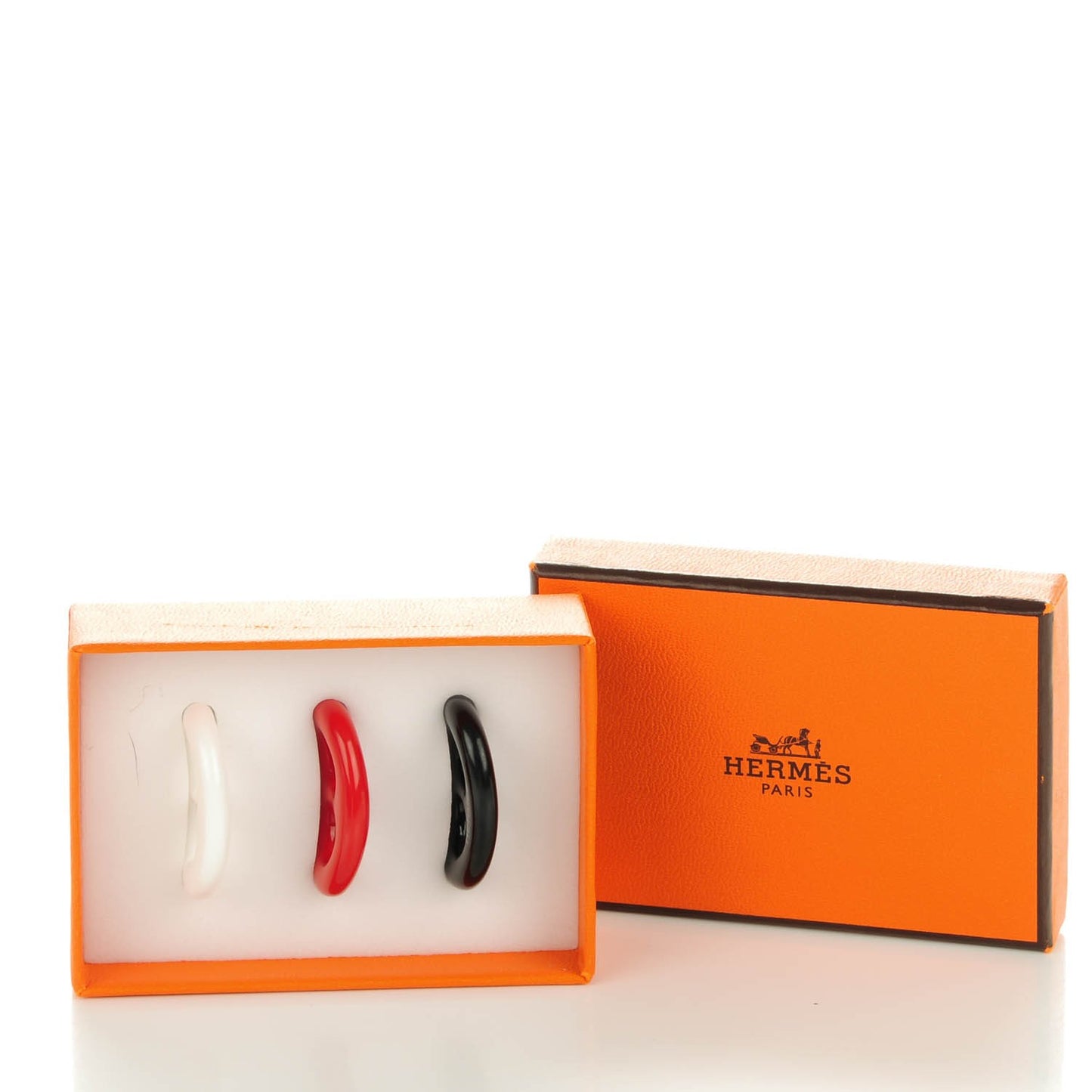 Lacquered Wood Tribord Scarf Ring Set