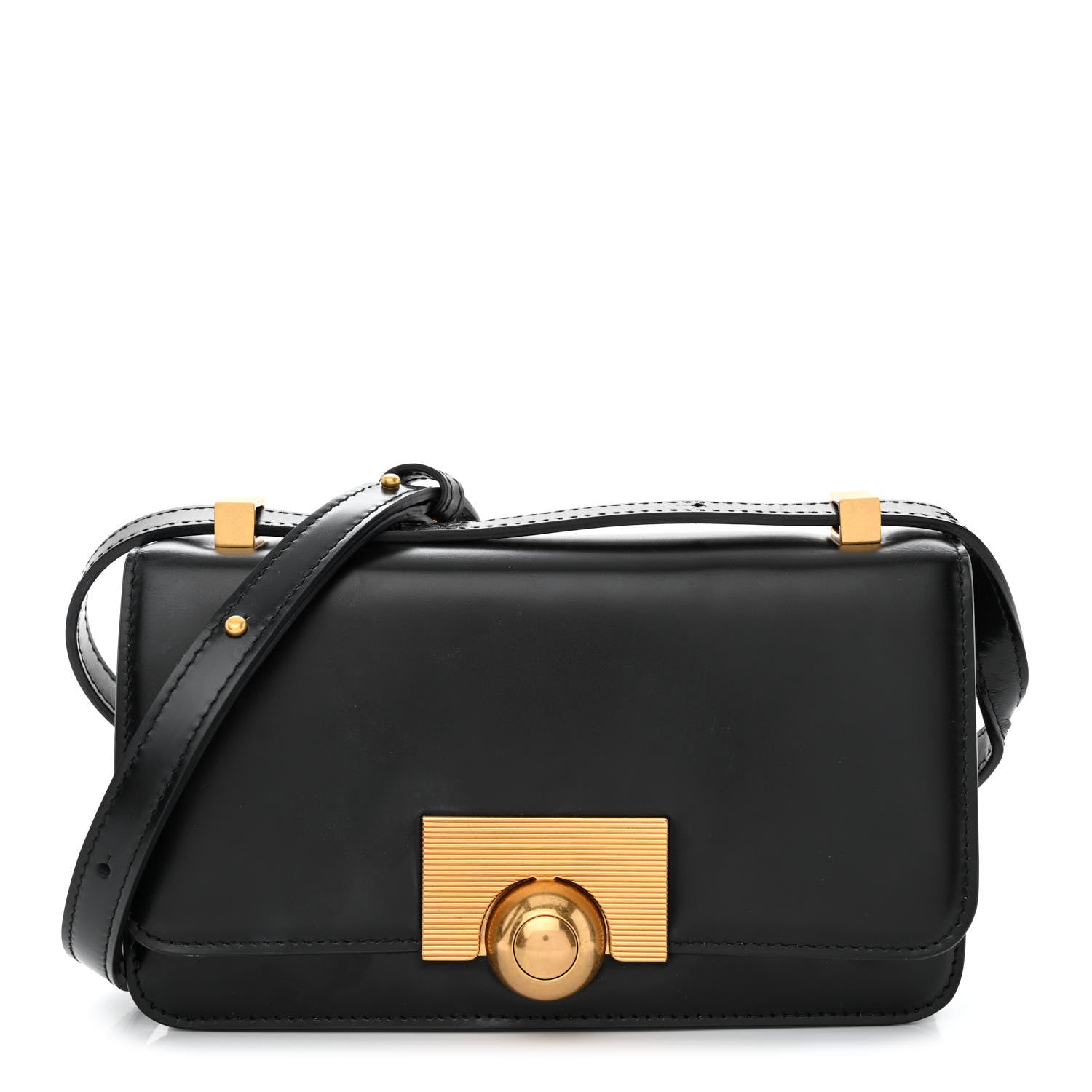 Bottega Veneta Spazzolato Calfskin Mini Classic BV Bag Black 1 of 11