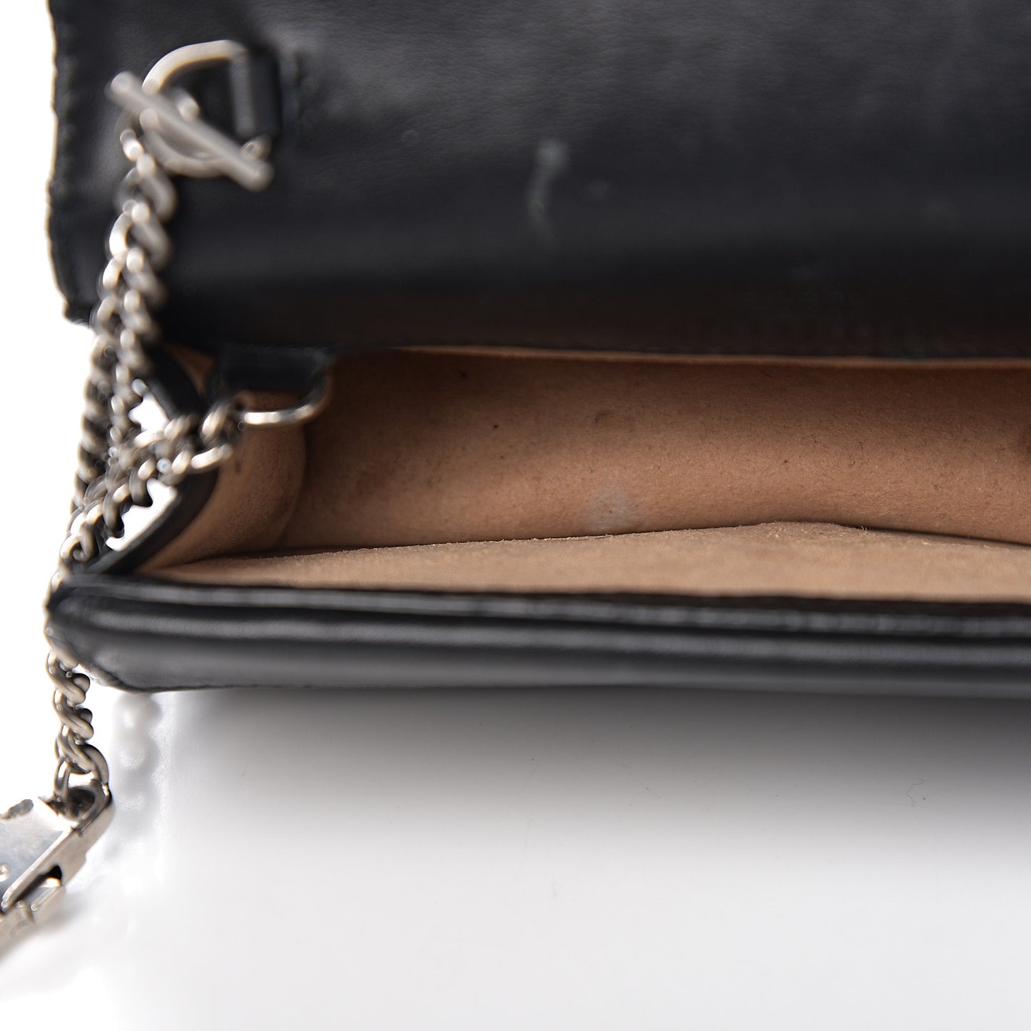 Velvet GG Monogram Super Mini Dionysus Shoulder Bag Black