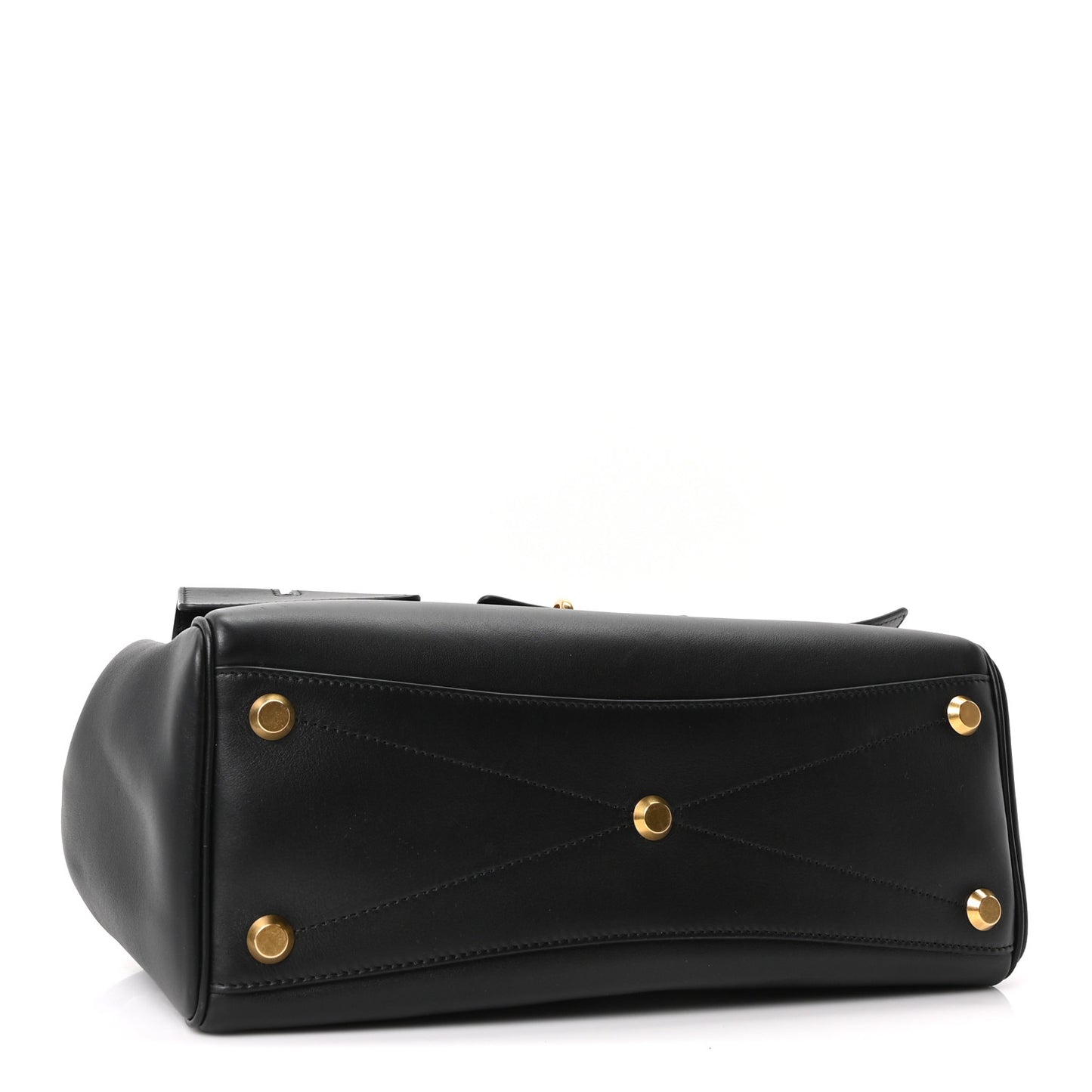 Smooth Calfskin Small Bel Air Carry All Bag Black