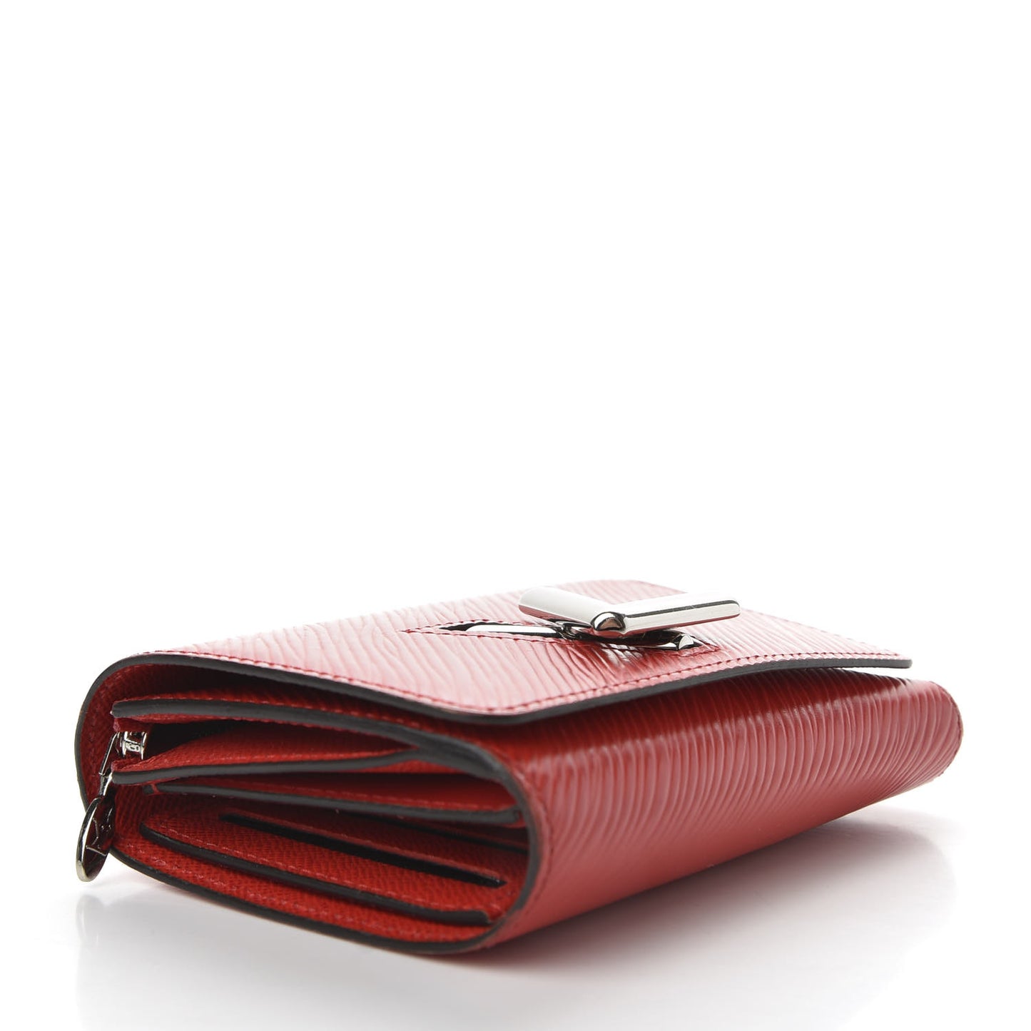 Epi Twist Compact Wallet Coquelicot