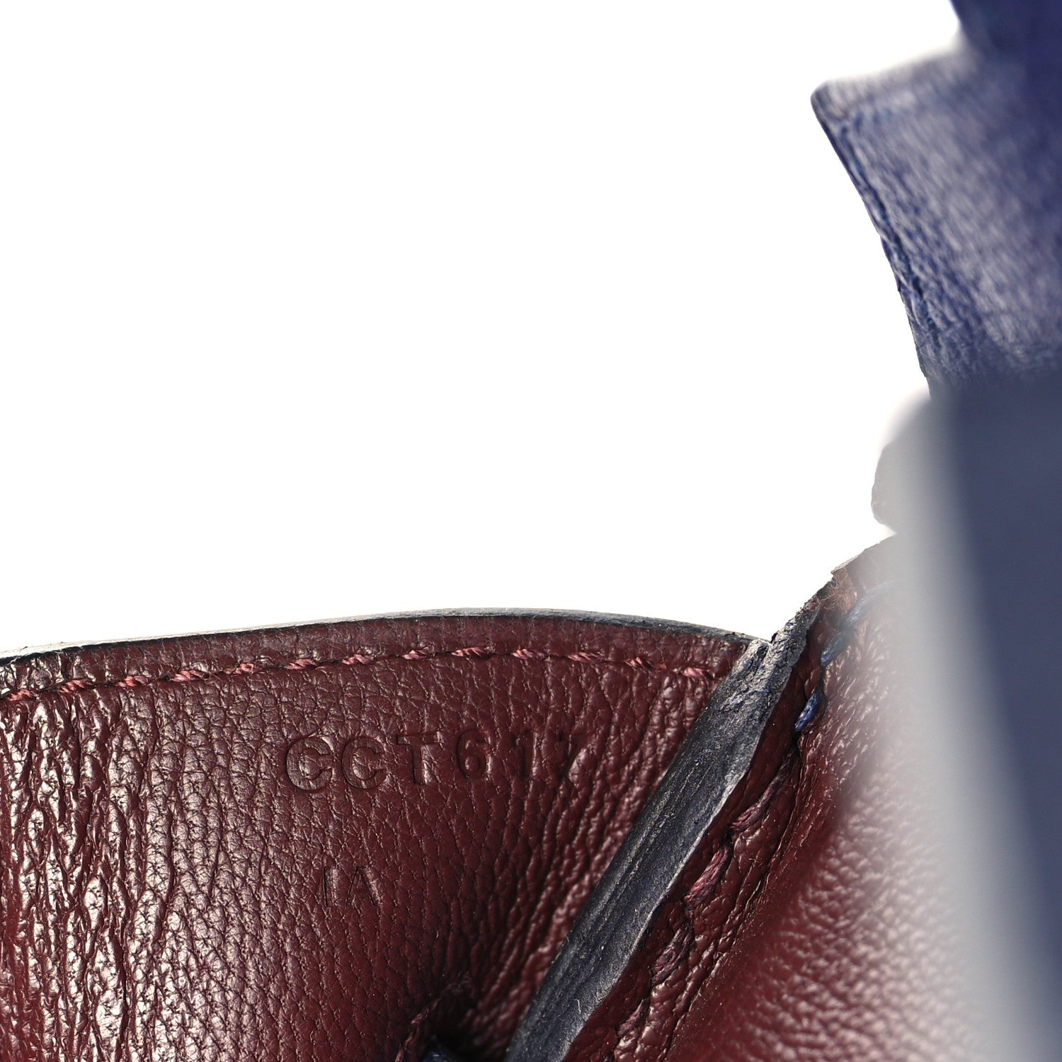Hermes Togo Swift Officier Birkin 30 Bleu Encre Rouge H 7 of 13