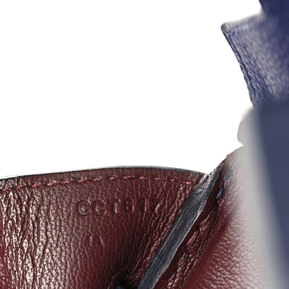 Hermes Togo Swift Officier Birkin 30 Bleu Encre Rouge H 7 of 13