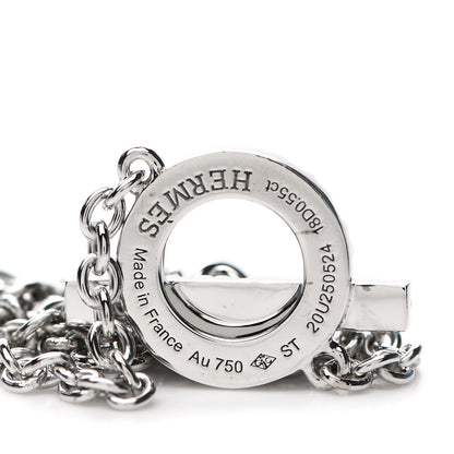 Hermes 18K White Gold Diamond Finesse Bracelet ST 4 of 5