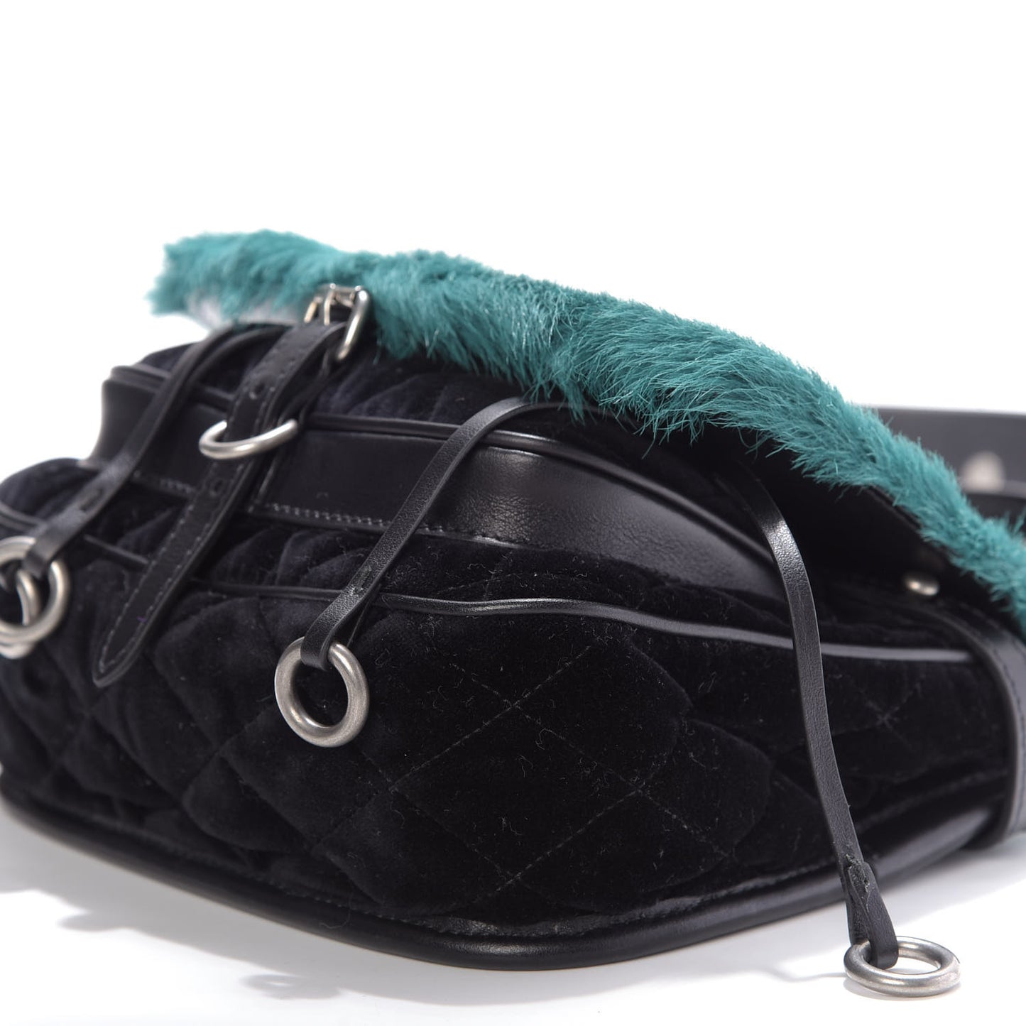 Cavallino Velluto Corsaire Antic Crossbody Bag Biliardo Black