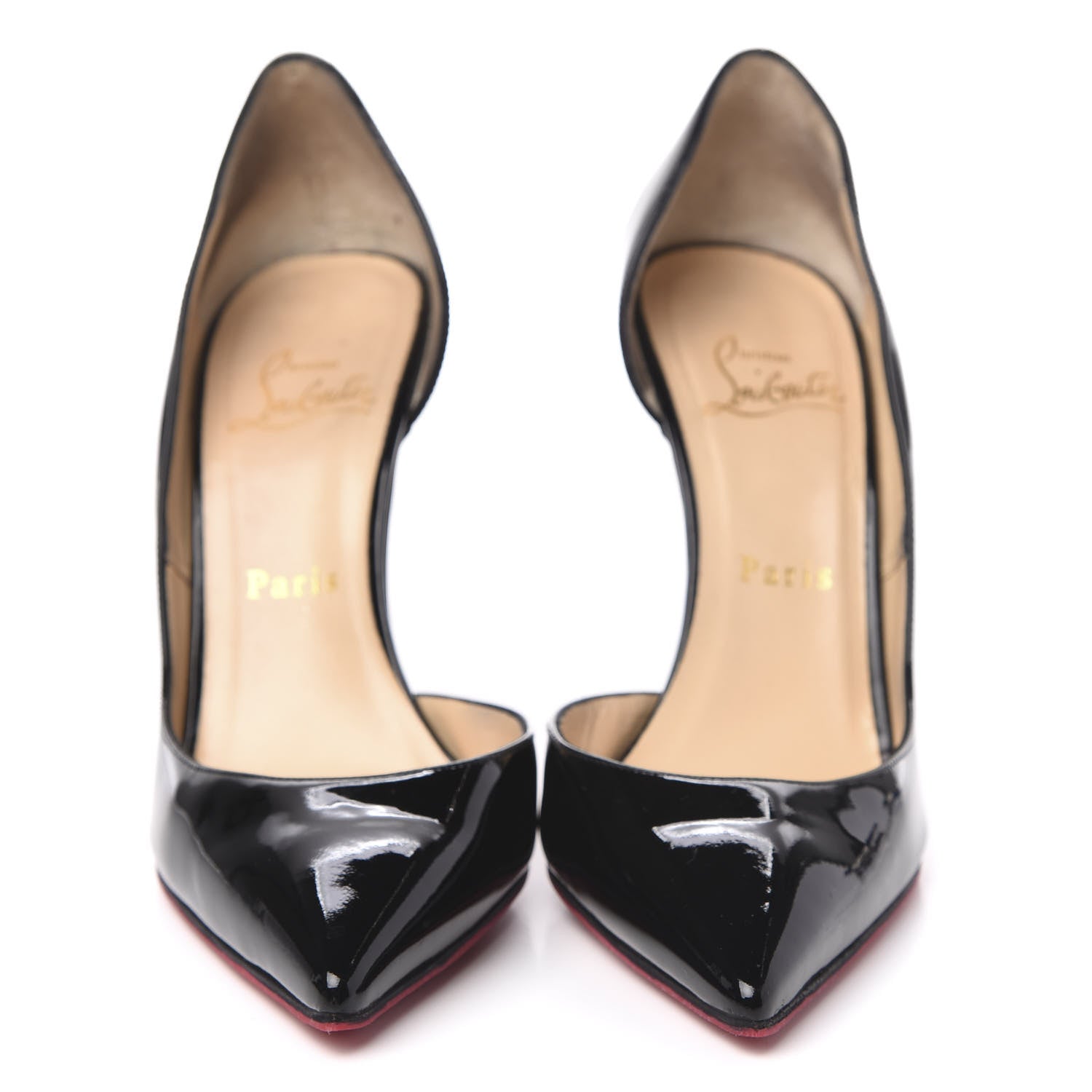 Christian Louboutin Patent Iriza 100 Pumps 37.5 Black 2 of 13