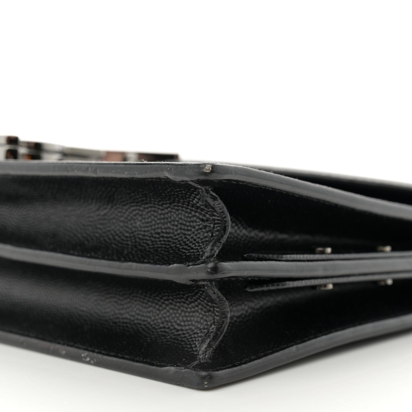Grain De Poudre Monogram Cassandra Clasp Bag Black