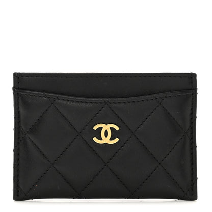 Chanel Lambskin Quilted Card Holder Black 1 of 8