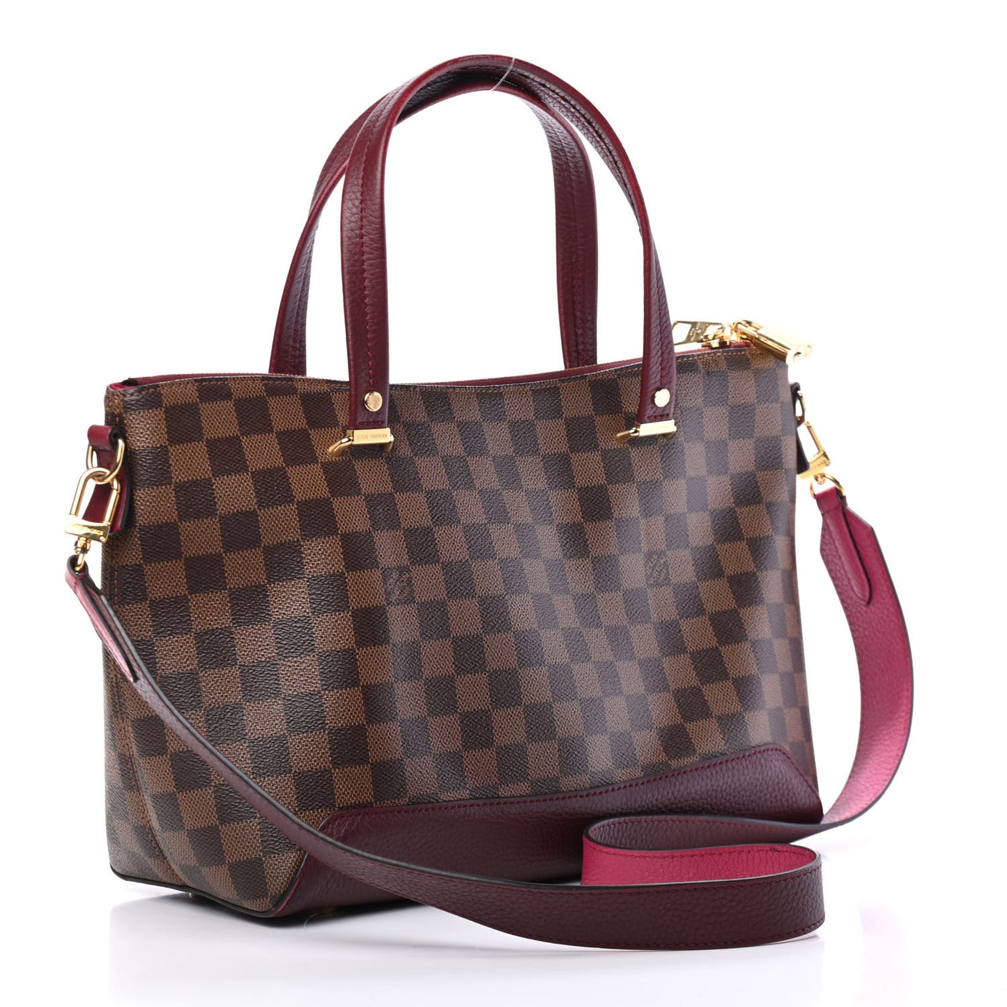 Damier Ebene Cuir Taurillon Hyde Park Fuchsia