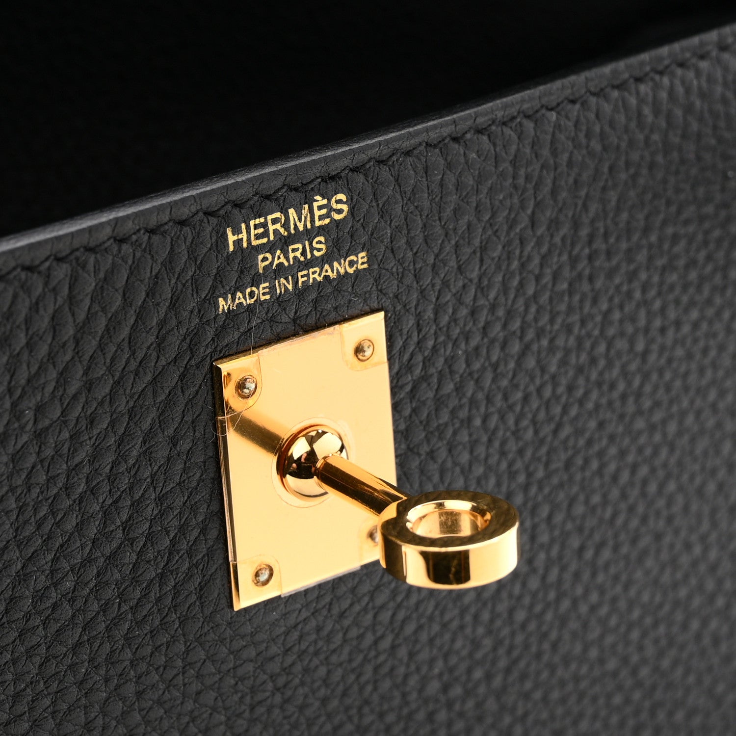 Hermes Togo Kelly Retourne 25 Black 6 of 11