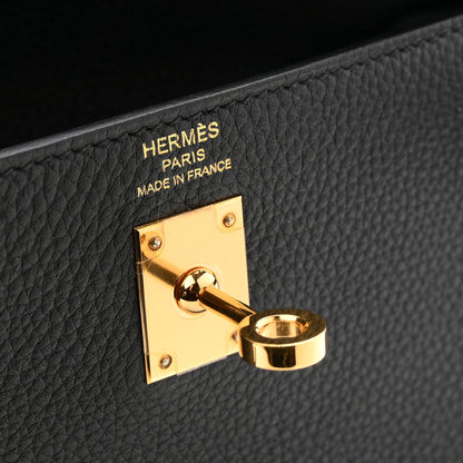 Hermes Togo Kelly Retourne 25 Black 6 of 11