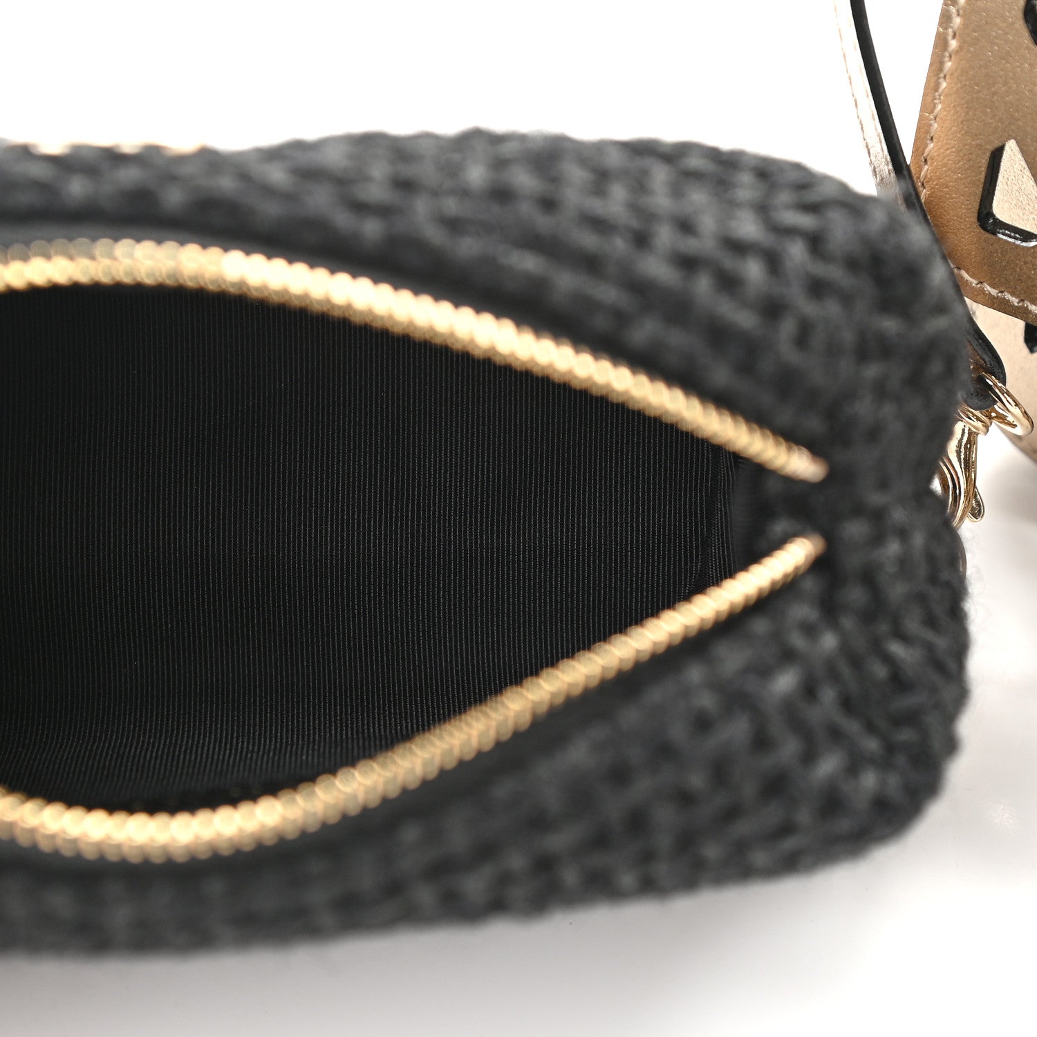 Chanel Metallic Lambskin Small Sea Through Flap Gold Black 7 of 11