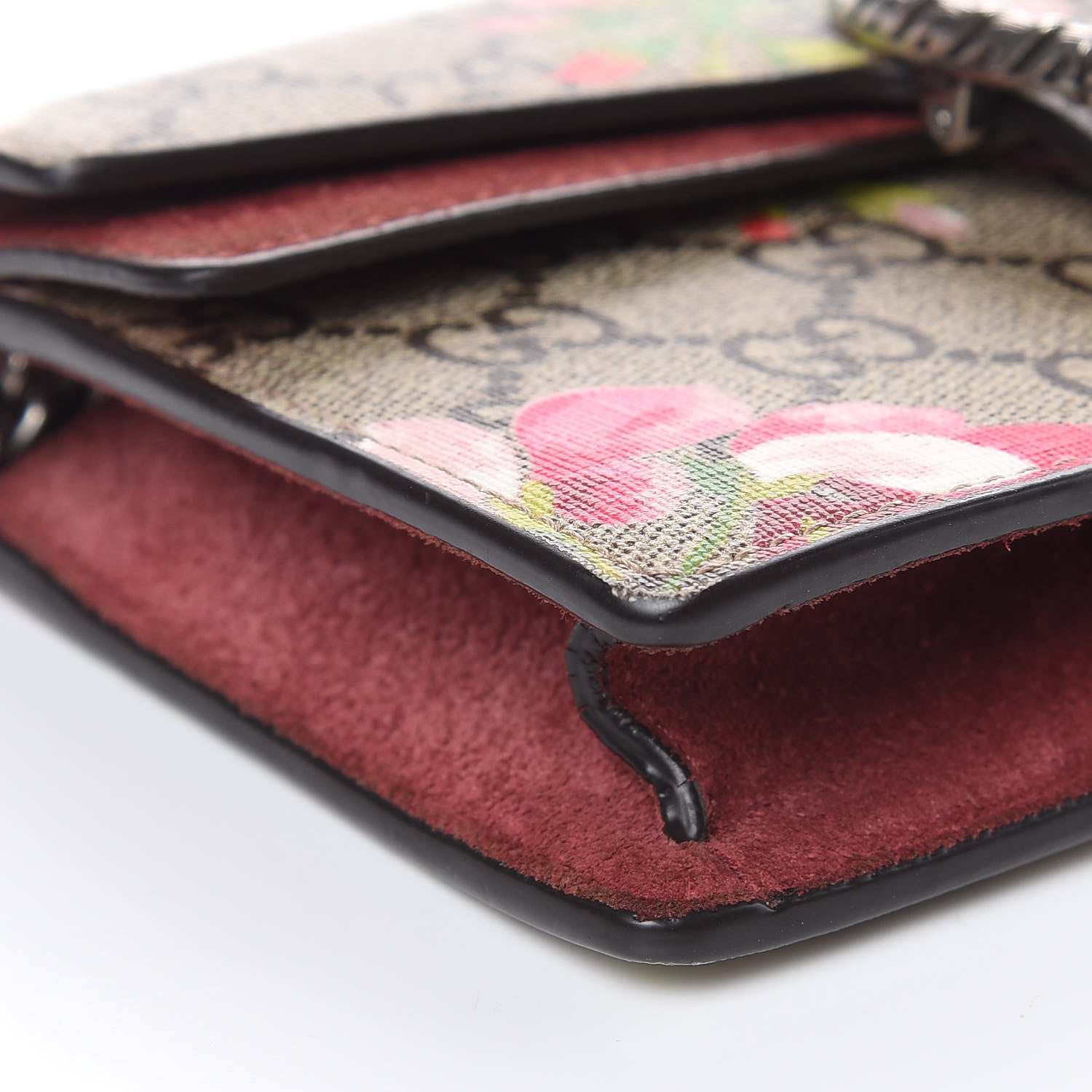 Gucci GG Supreme Monogram Blooms Super Mini Dionysus Shoulder Bag Beige Multicolor Dry Rose 7 of 13