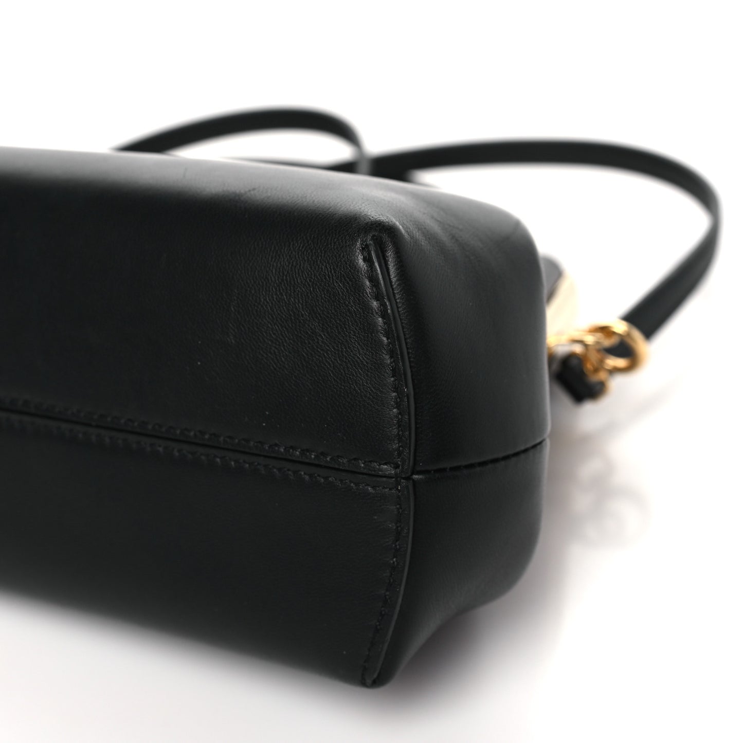 Shiny Nappa Small Fendi First Black