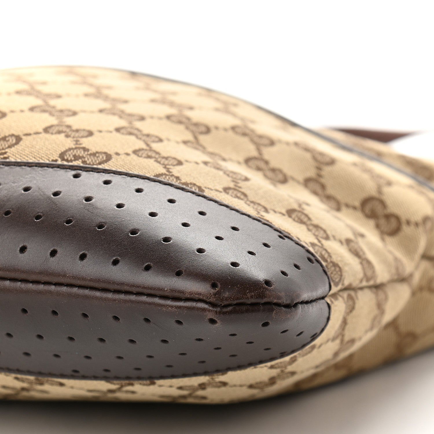 Gucci Monogram Calfskin Perforated Medium Flat Messenger Bag Dark Brown 10 of 10